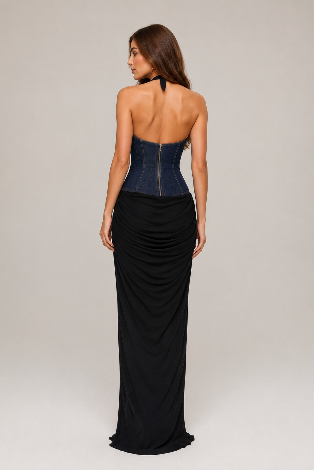 Amaya Black Gown — view 3