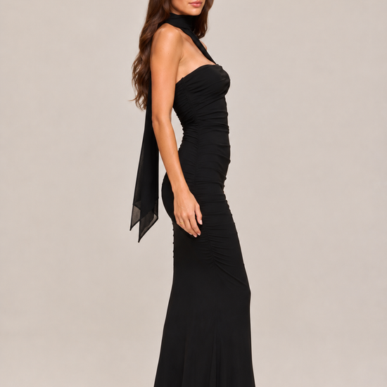 Alba Noire Structured Mini Dress — view 4