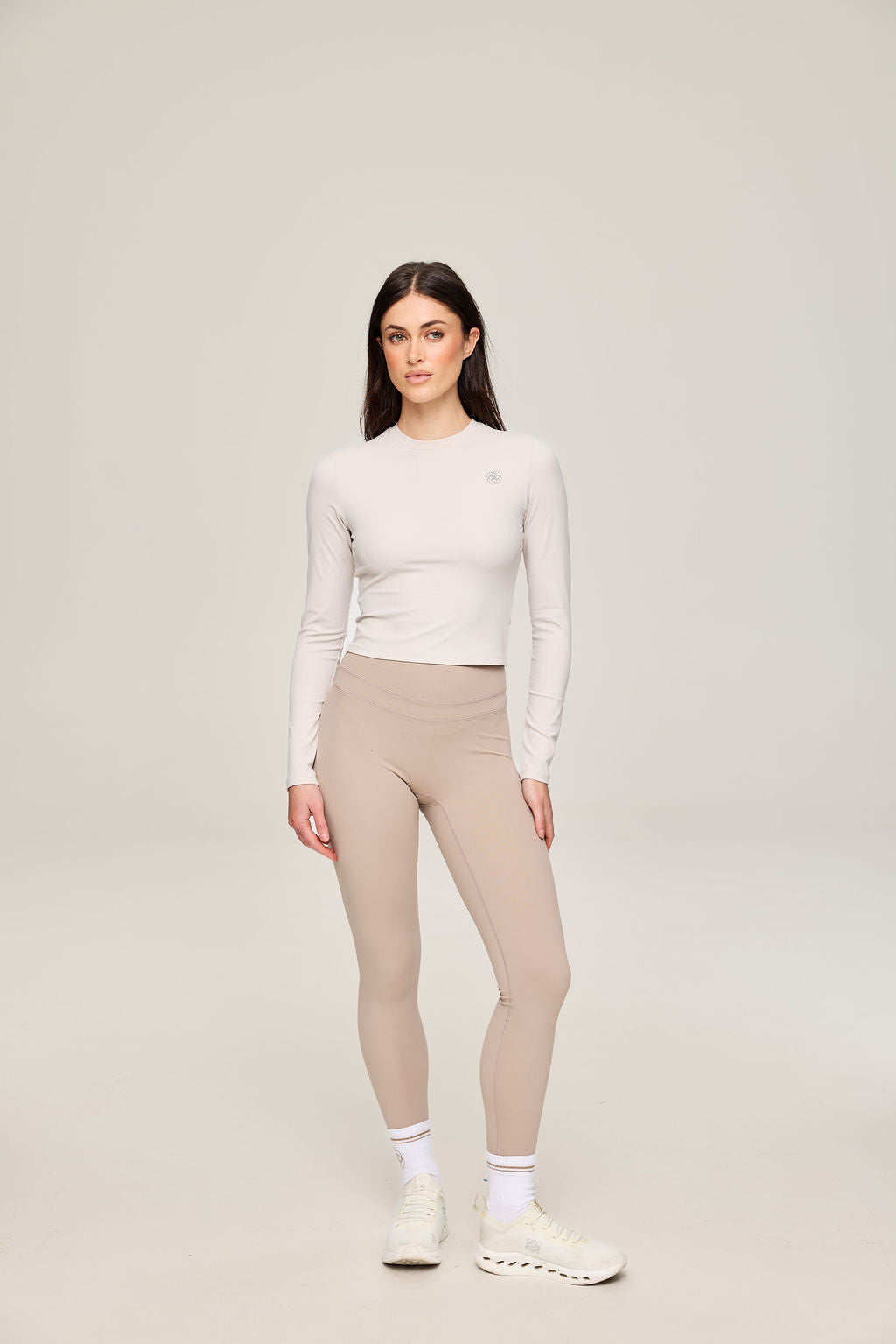 Élan Sculpt Top in Beige