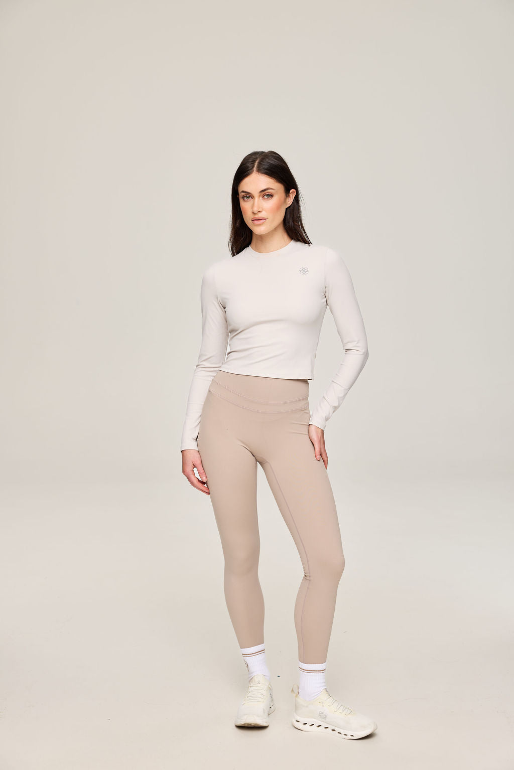 Élan Sculpt Top in Beige