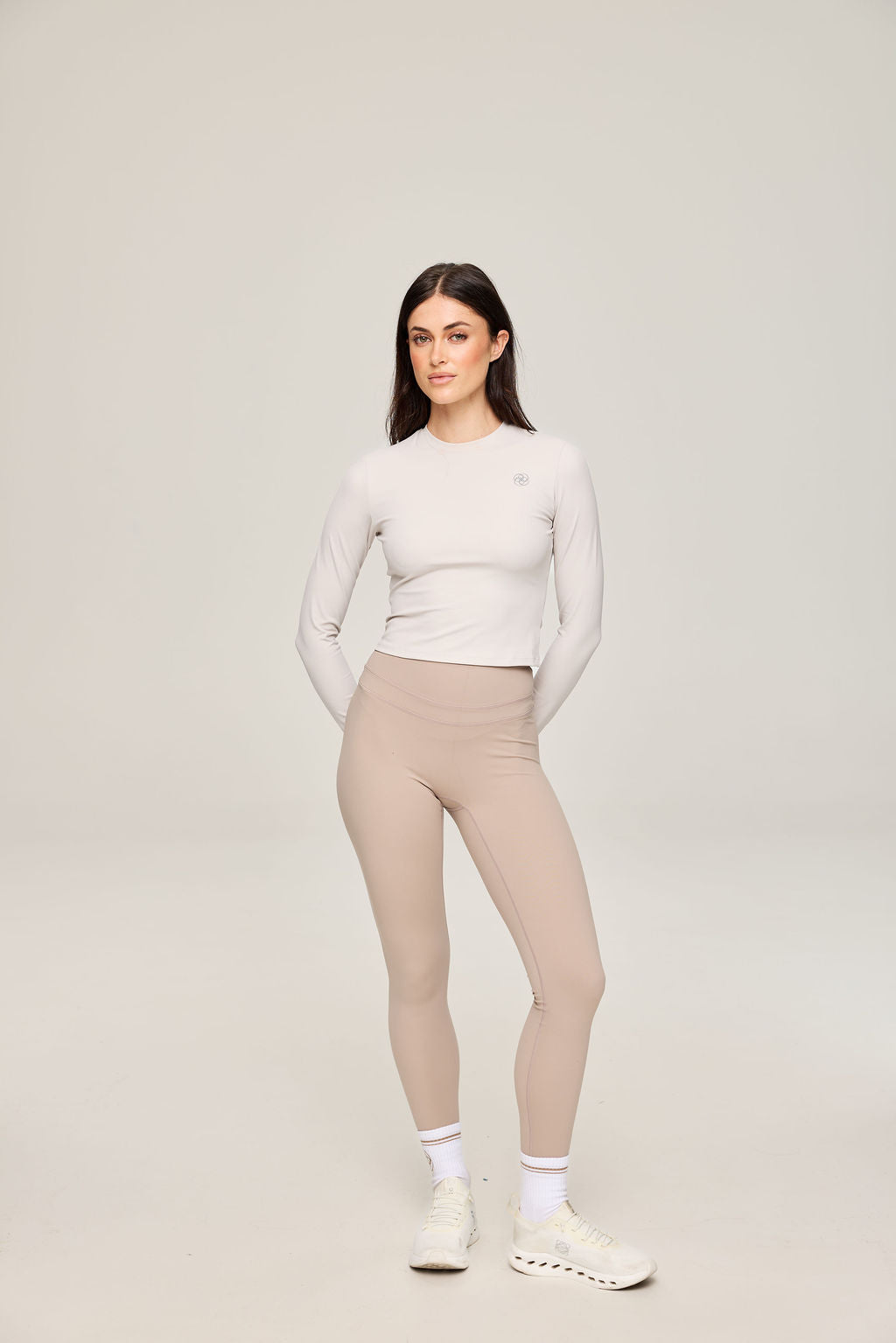 Élan Sculpt Top in Beige
