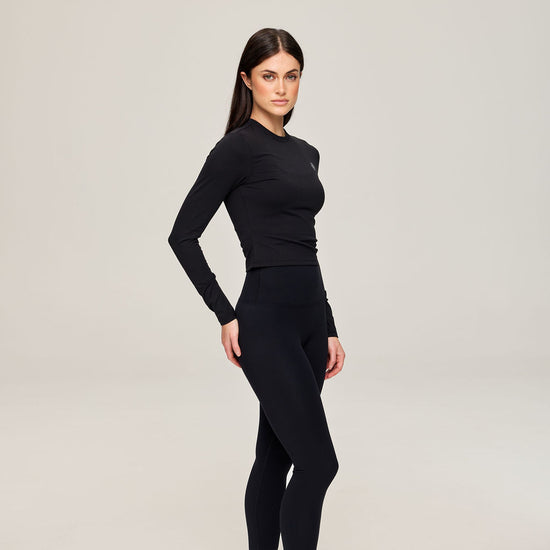 Élan Sculpt Top in black