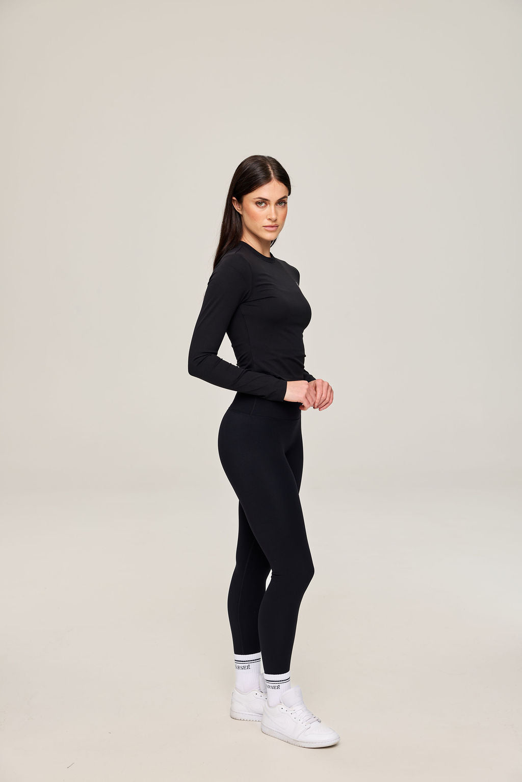 Élan Sculpt Top in black