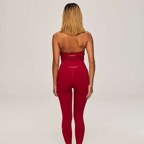 Frame Fit High Rise in Burgundy