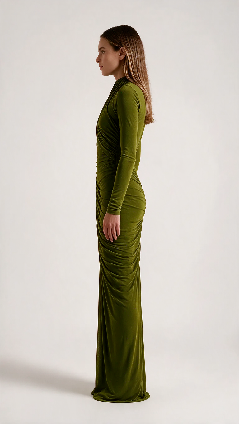 Kaitlin in Olive Green