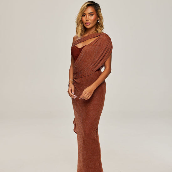 Nerena Burgundy Gown