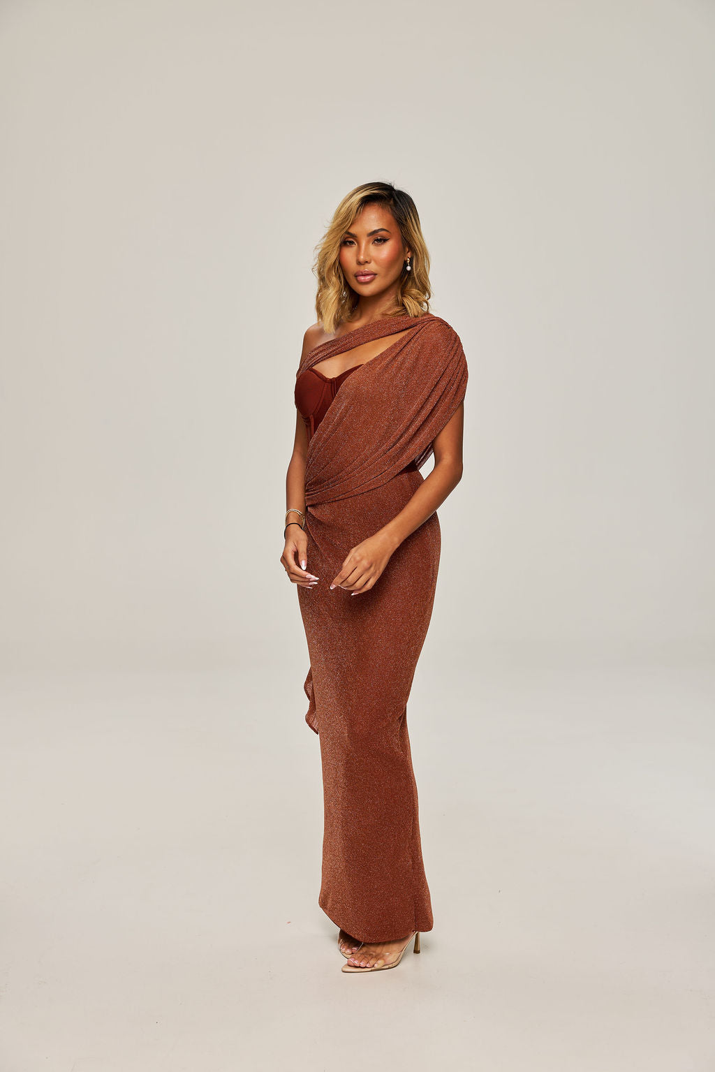 Nerena Burgundy Gown