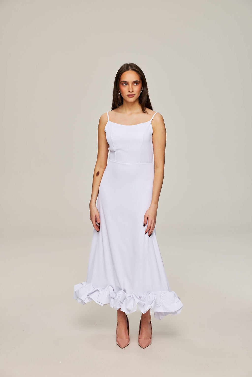 Nevea White in white