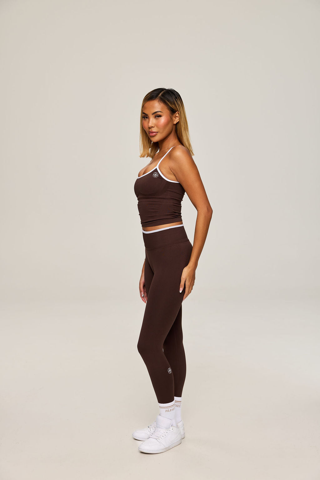Off Duty Sculpt High Rise in Brown