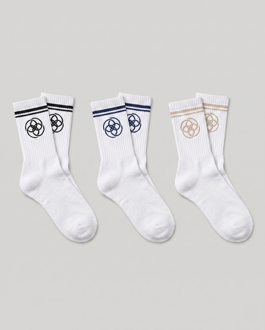 Unisex Half-Crew Throwback Sock - Logo