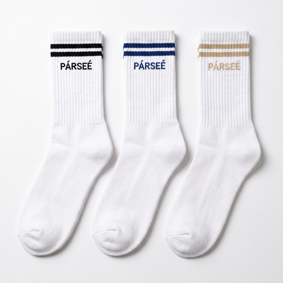 Unisex Half-Crew Throwback Sock - Wordmark