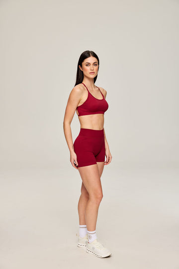 Sculpt Short in Dark Red