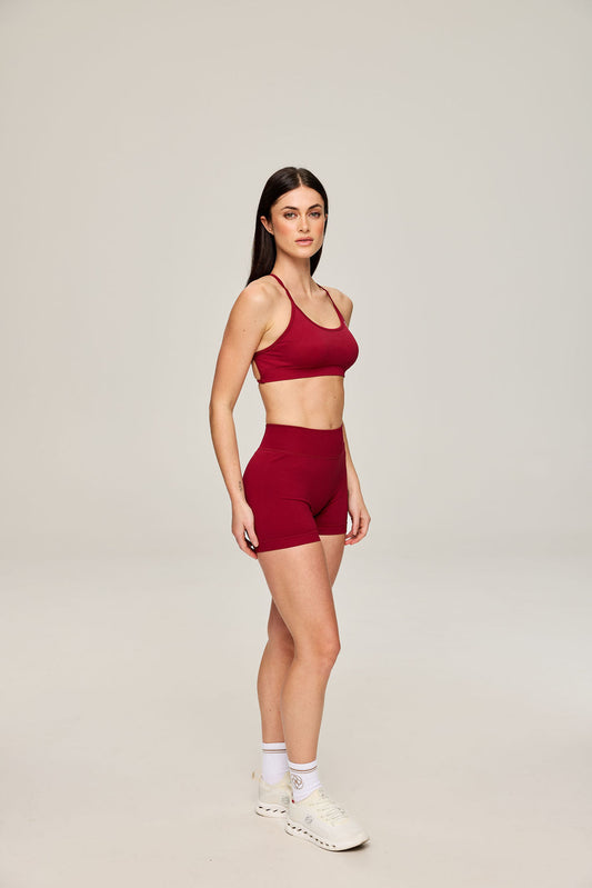 Sculpt Short in Dark Red