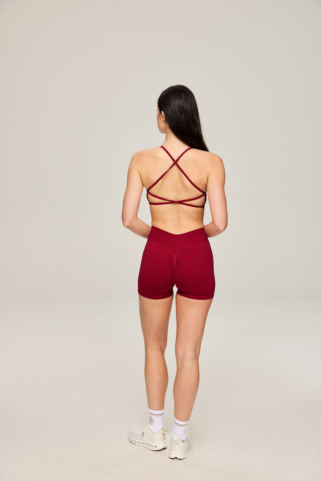 Sculpt Short in Dark Red