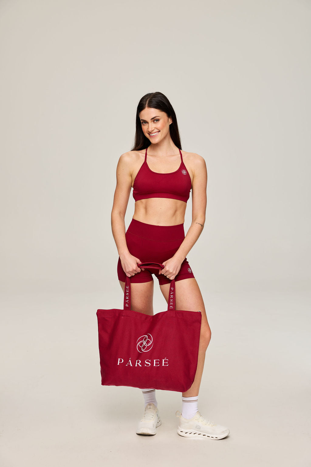 Tote Bag in Dark Red
