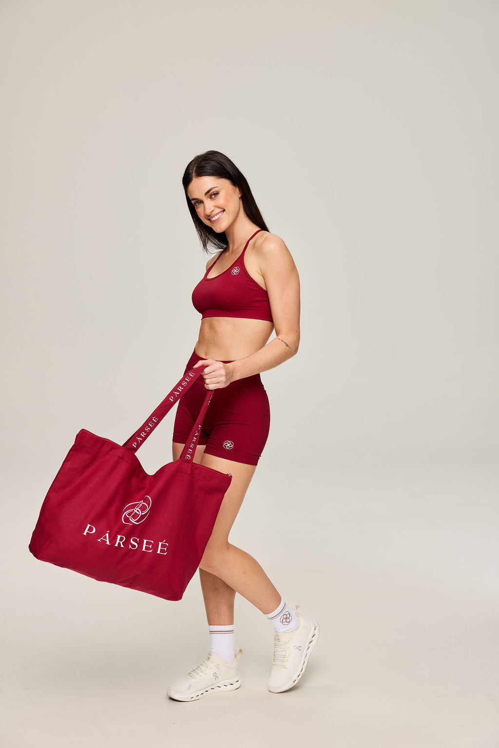 Tote Bag in Dark Red