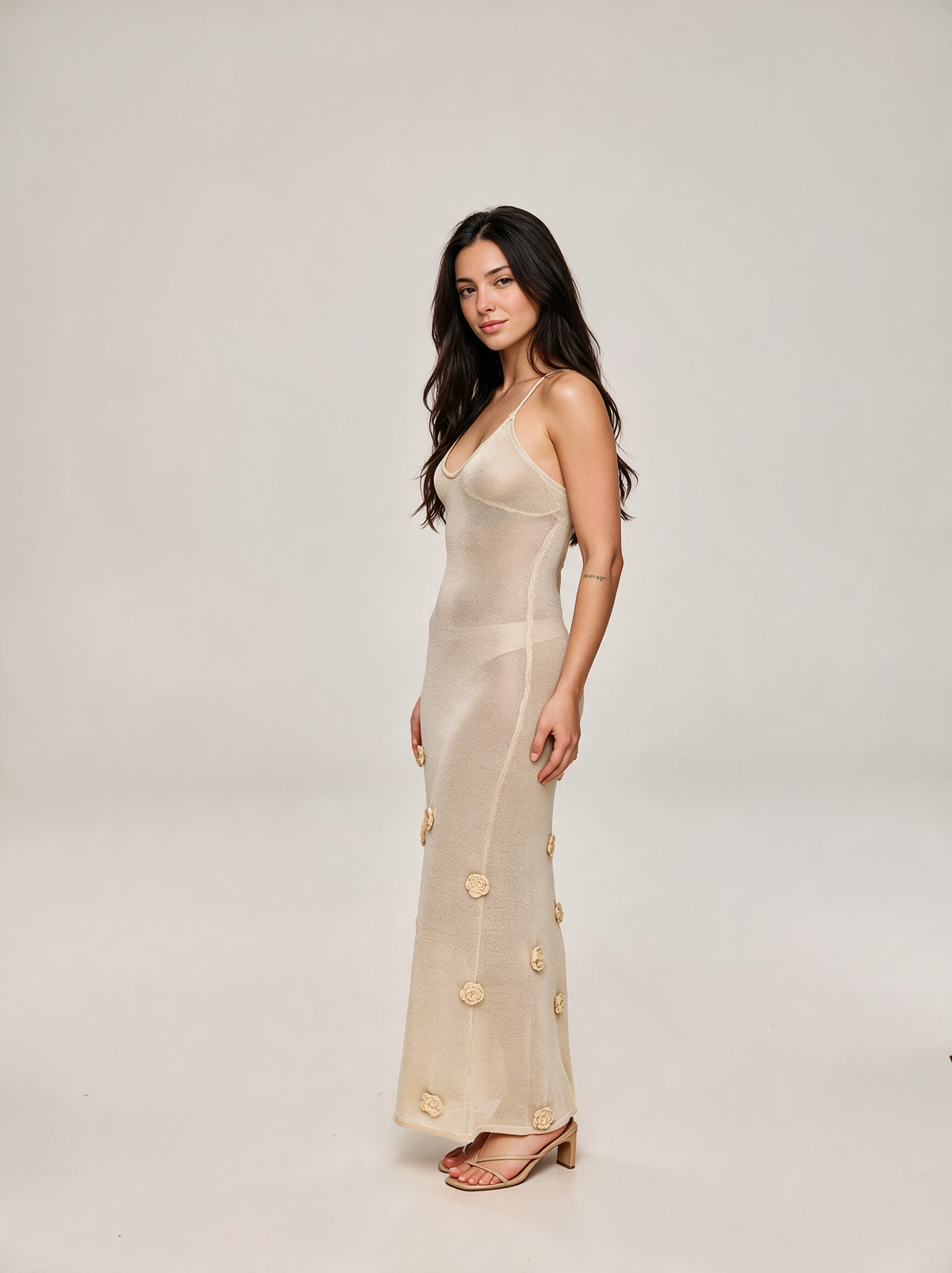 Umbria Bronze Bodycon Dress — view 3