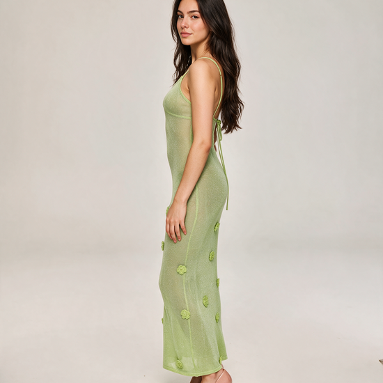 Umbria Green Maxi Dress — view 2