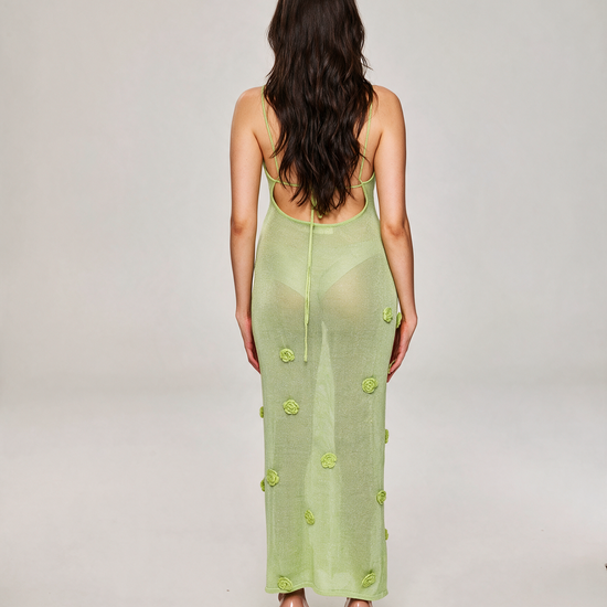 Umbria Green Maxi Dress — view 3