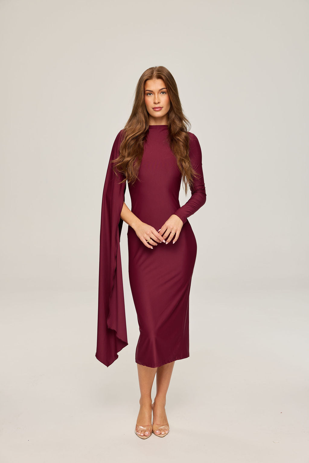 Violet Burgundy Gown