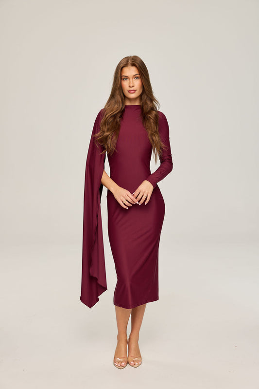 Violet Burgundy Gown