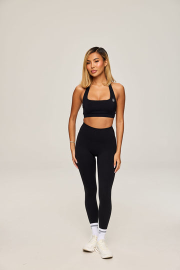 Velours Leggings in black